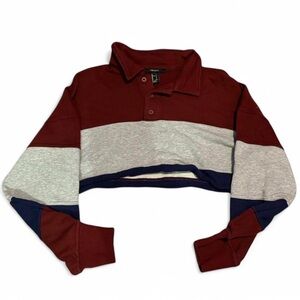 Colorblock Cropped Polo